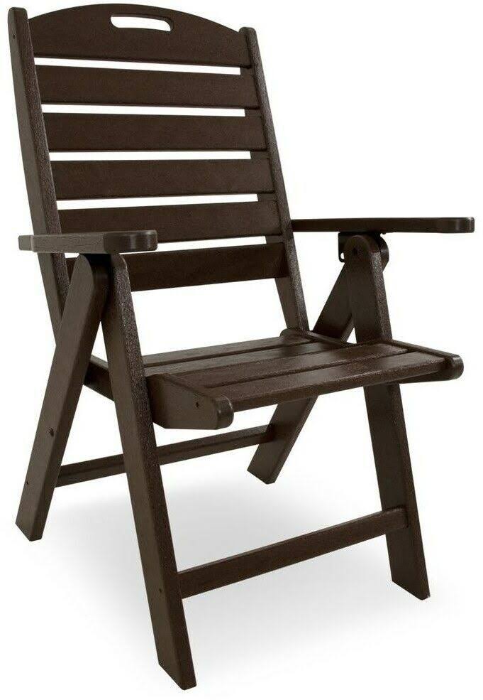 POLYWOOD Nautical Highback Chair - Mahogany