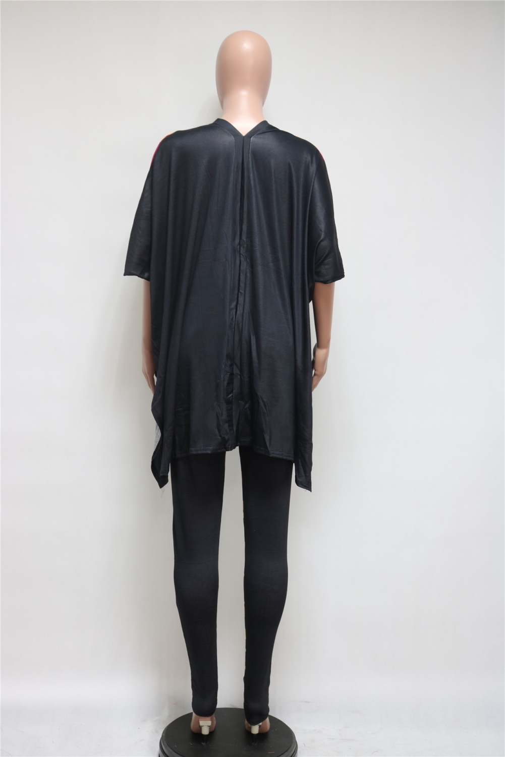 Casual Matching Colorful Loose Shirt and Tight Legging Set