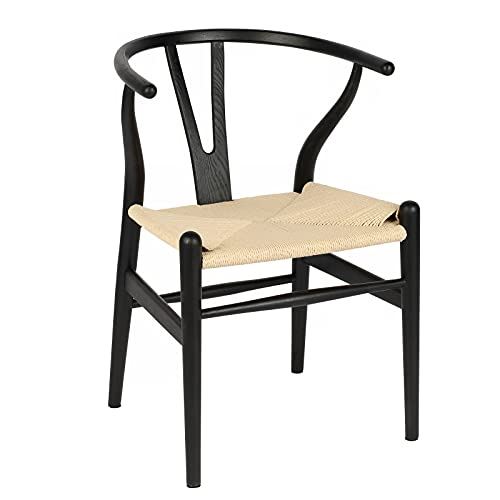 Natural Solid Wood Dining Chair/Hans Vegner Y Chair Rattan and Wood