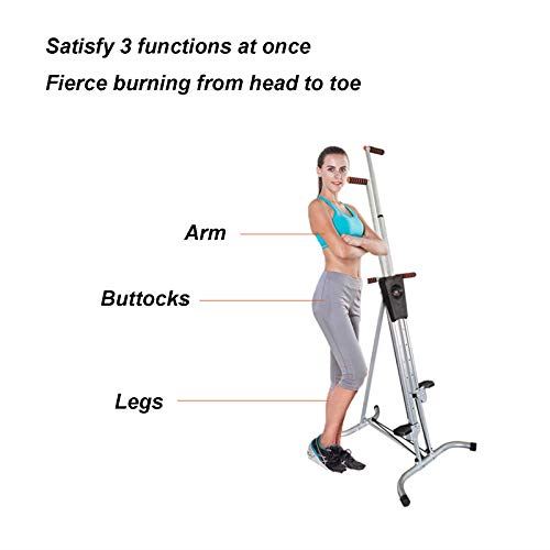 SuoANI Foldable Vertical Climber Fitness – Climbing – Climbing Motions Vertical Mountaineer Stepper-
