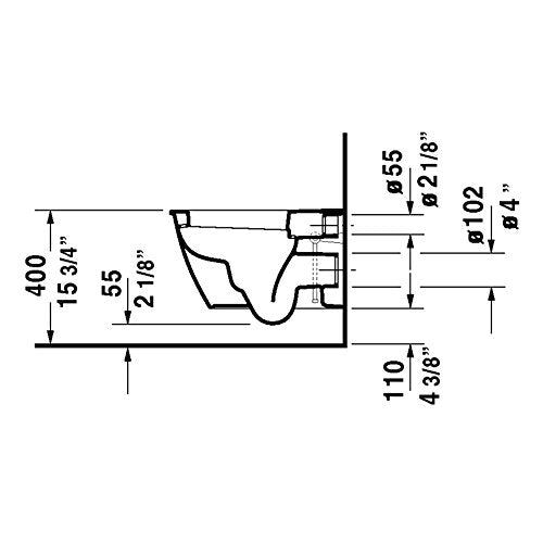 2545090092 Toilet Bowl Wall Mounted Darling New