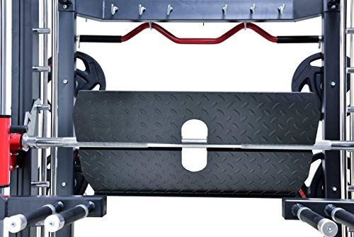 MiM USA Hercules 1001, Commercial Smith Machine, Functional Trainer, Power Cage, Leg Press, Dip Chin, Jammer Arms, Adj. Black & Red