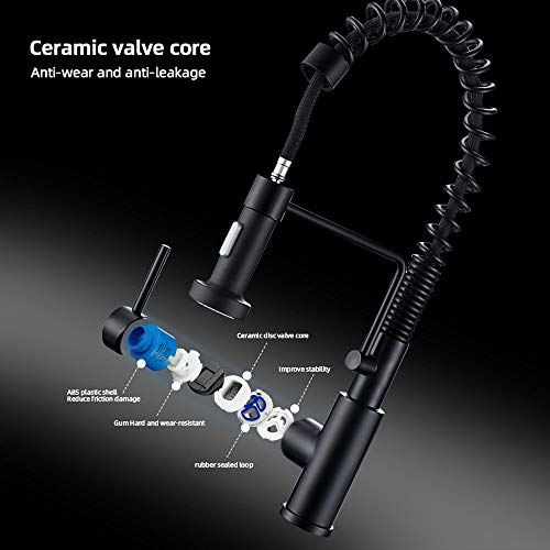 Touch On Kitchen Faucets with Pull Down Sprayer, Single Handle