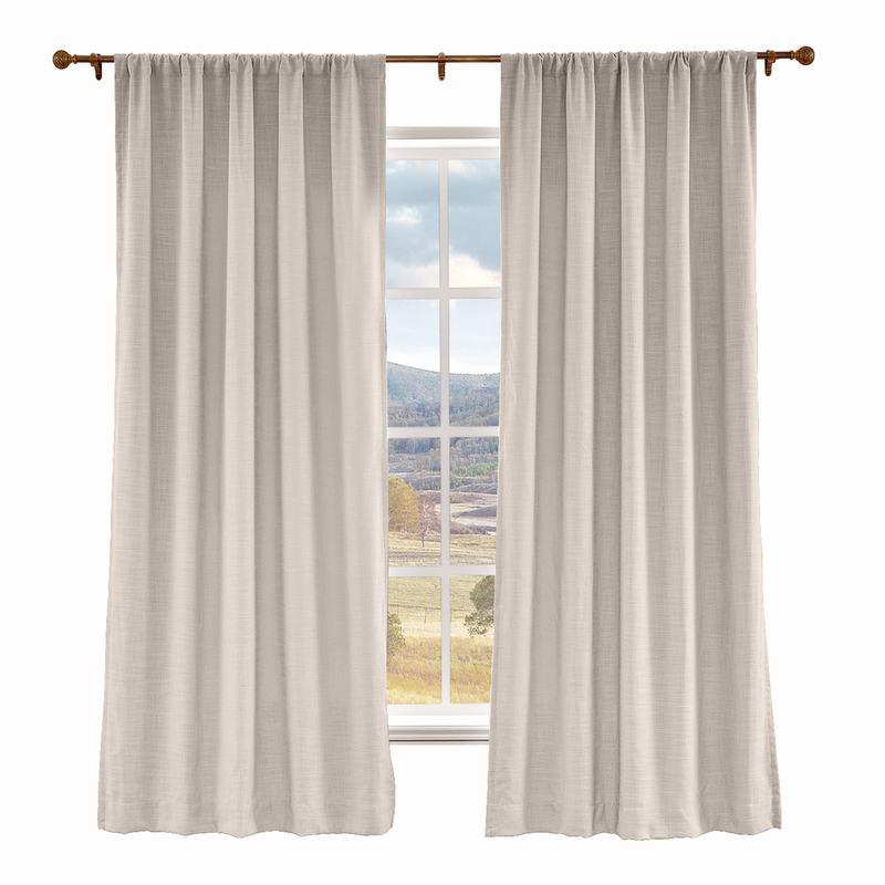 LIZ Polyester Linen Curtain Drapery Custom