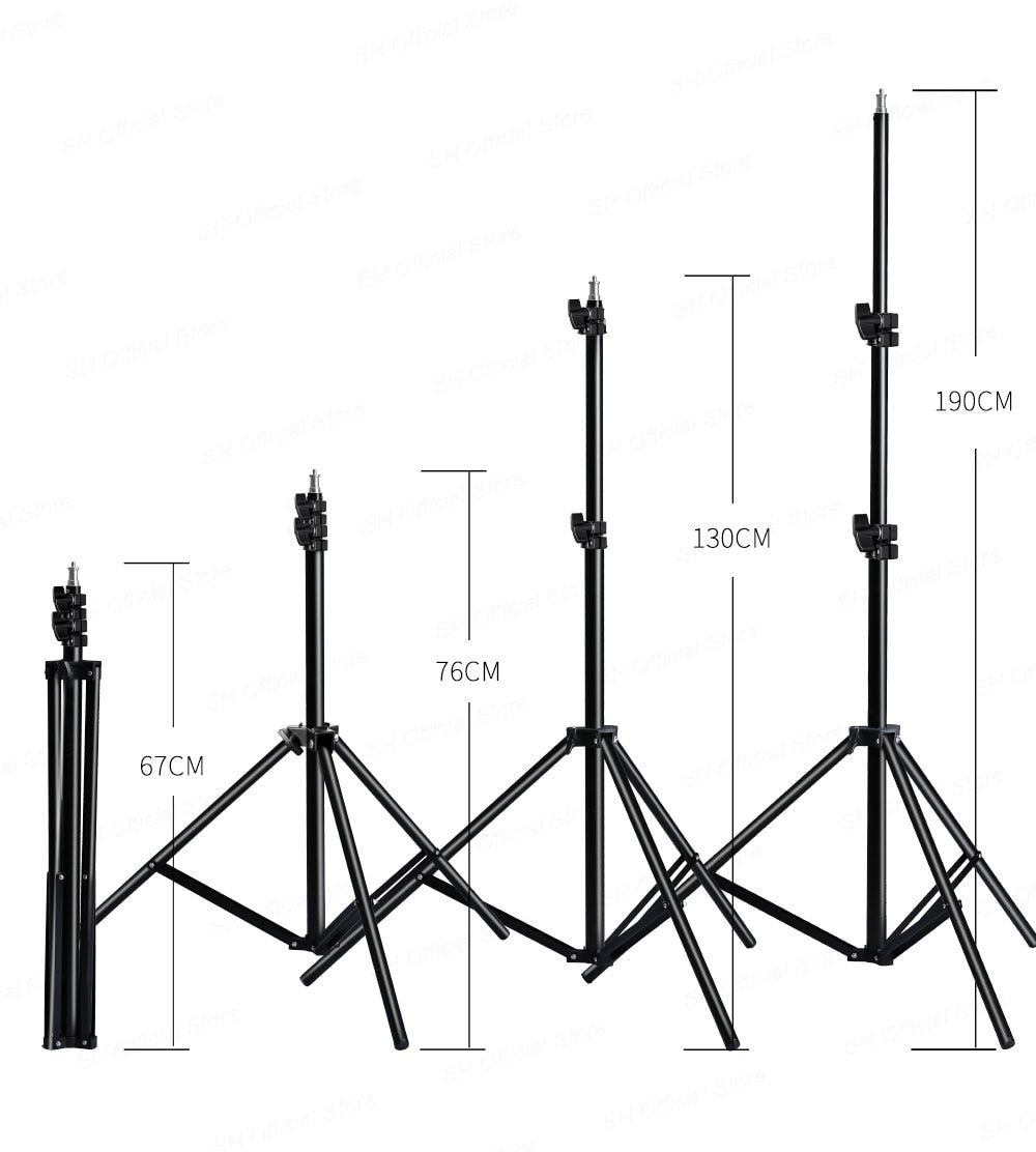 14Inch REB Ring Light With Tripod Stand Bluetooth Selfie LED Lamp Dimmable Photography