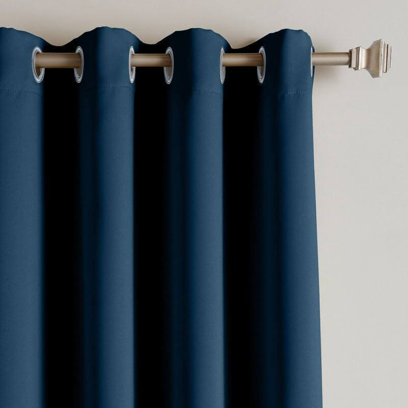 CUSTOM Edoardo Navy Outdoor Curtain