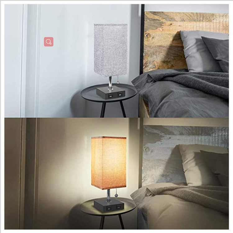 Wireless Charging with Table Lamps Set Bedside Rechargeable Led Pull Switch Usb Desk Lamp