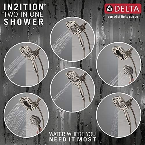 Hand Shower Head 1.75 GPM 4-Setting Combo, Stainless