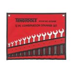 Teng Tools – 12 Piece Anti Slip Metric Combination Spanner Set 8-19mm – TEN-O-8512MM