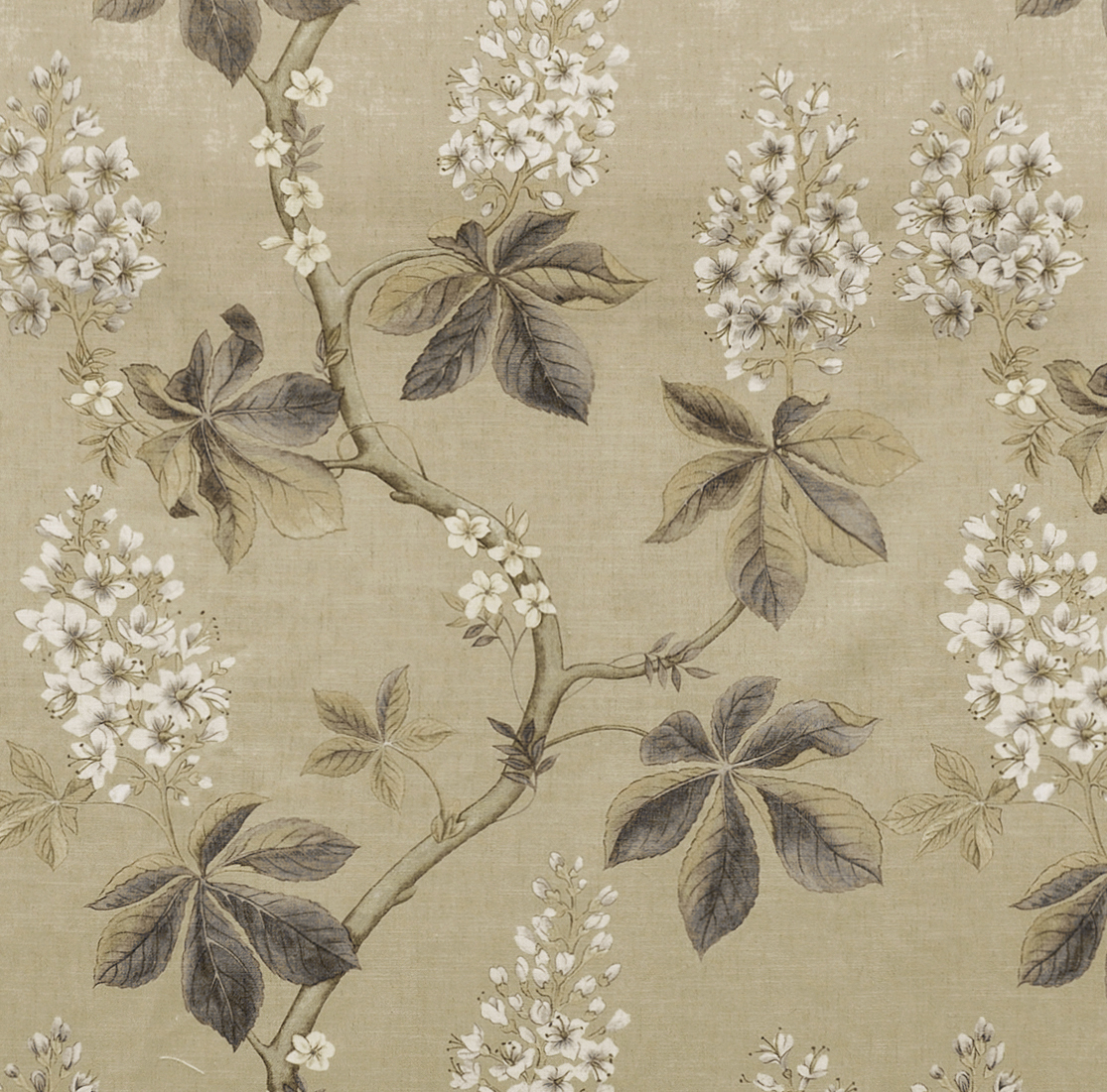 Frey Floral Print Fabric Swatch Polyester Cotton, Refundable For Order Amount Over $399