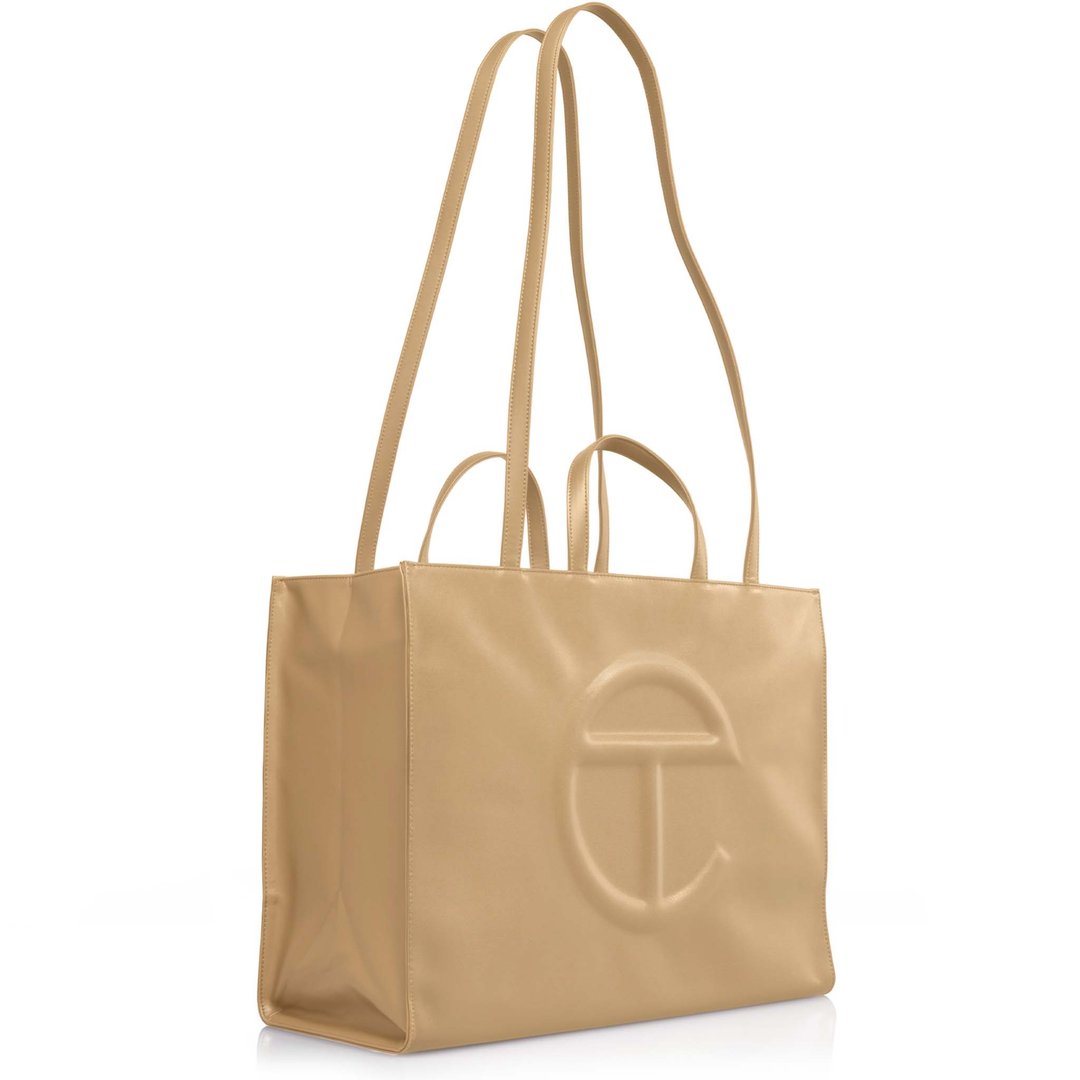 Large Cream Shopping Bag