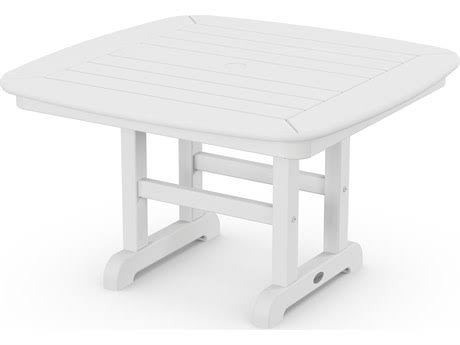 POLYWOOD Nautical 31x22 Conversation Table - Black