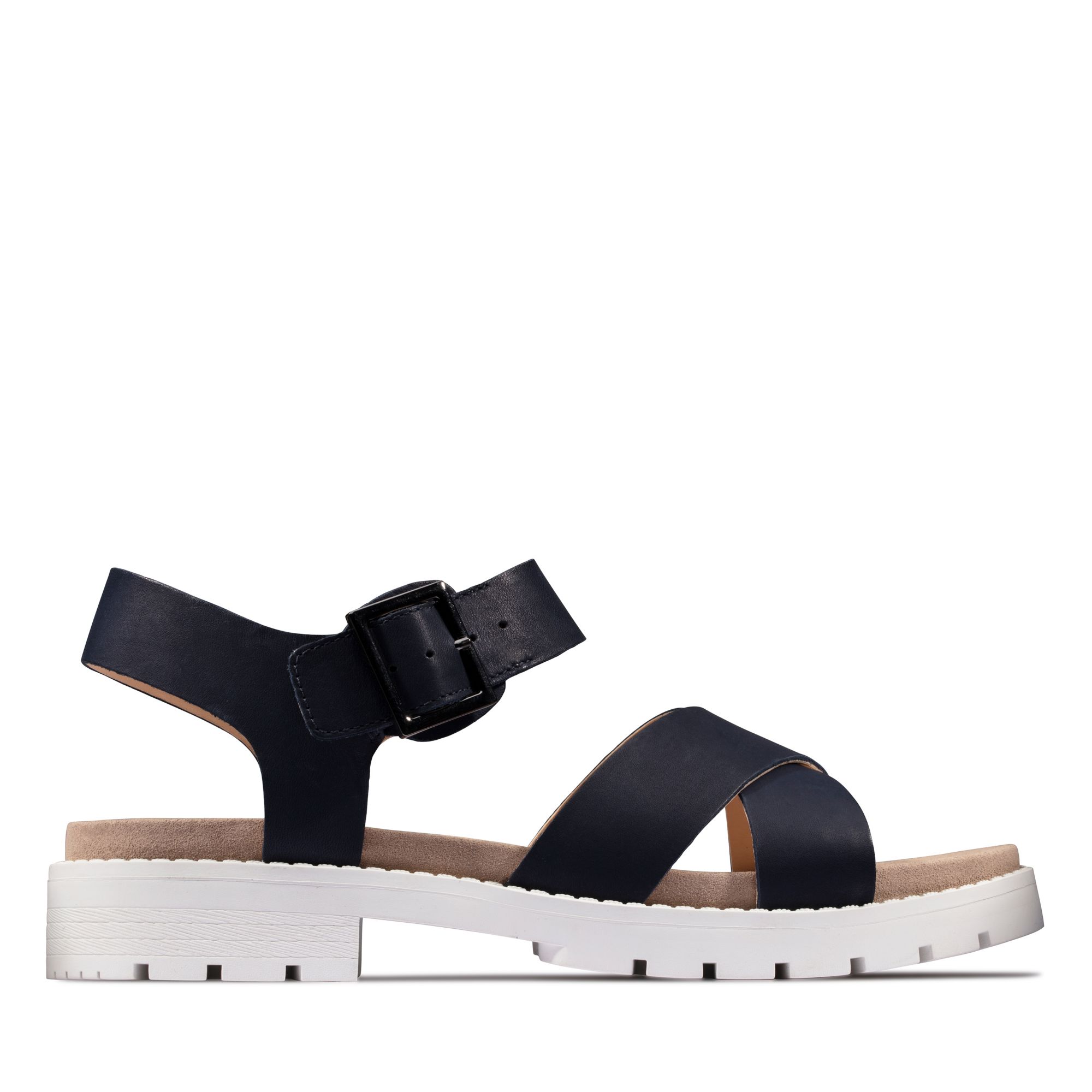 Women Sandals Orinoco Strap Navy Leather