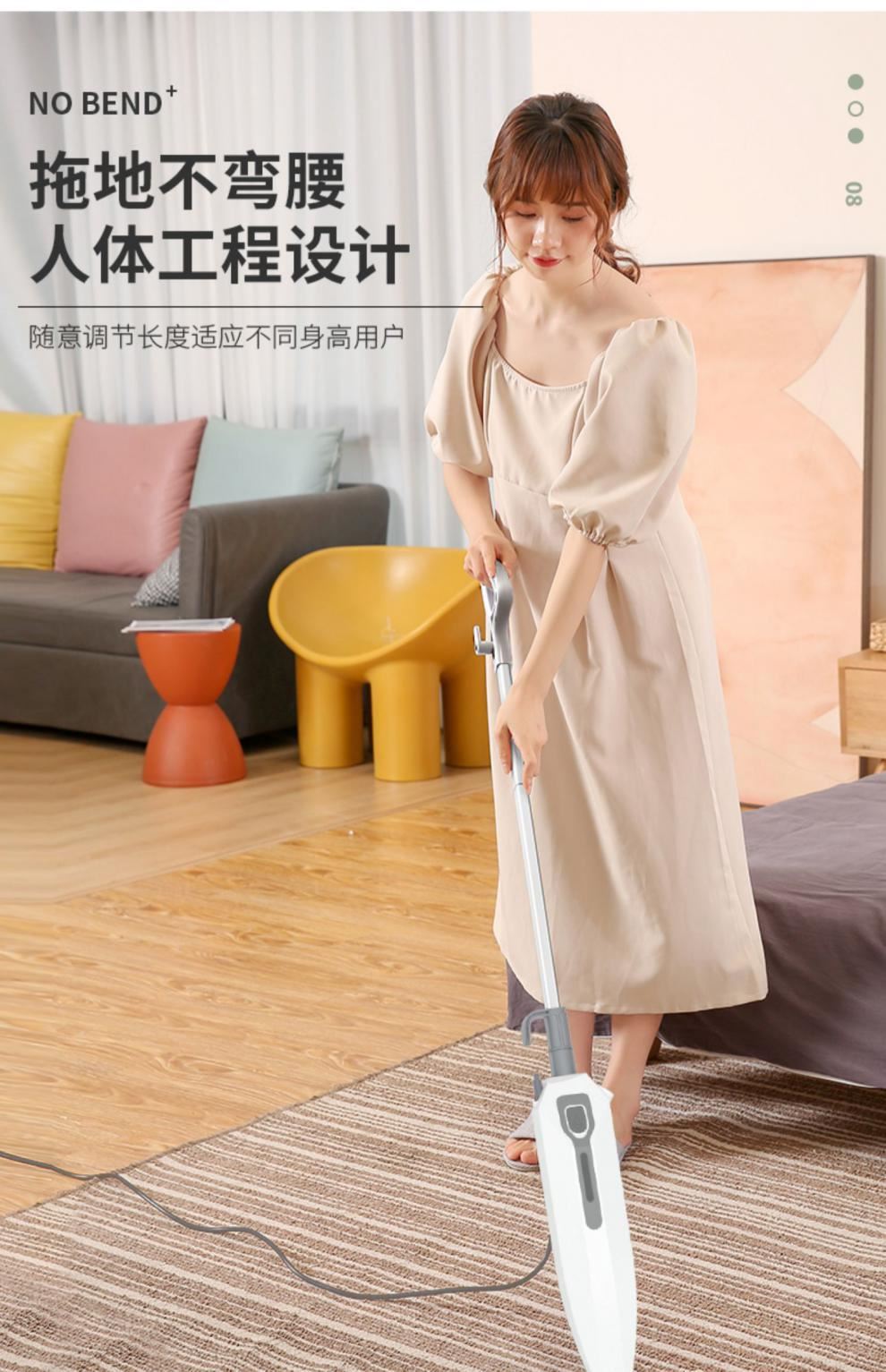 Electric household high-temperature cleaning machine with steam mop