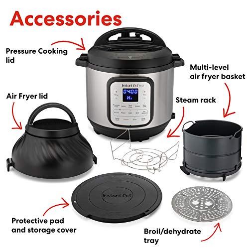 Instant Pot Duo Crisp 11 in 1, Electric Pressure Cooker with Air Fryer