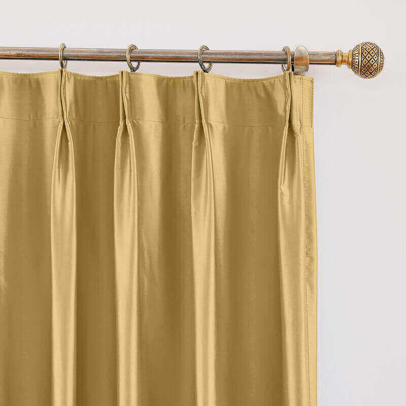 CUSTOM Lao Hang Zhou Gold Polyester Cotton Thermal Insulated Curtain
