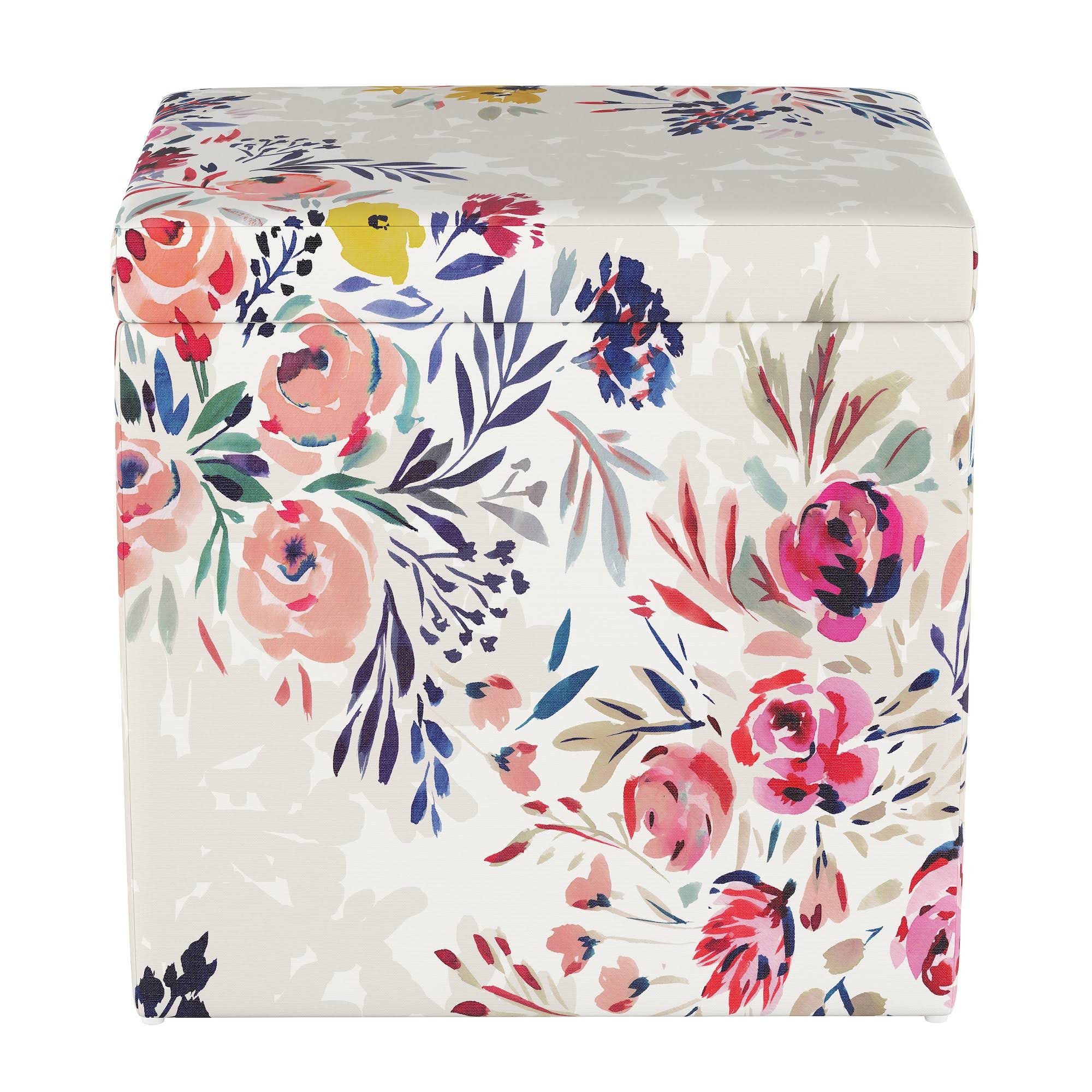 Plano Storage Ottoman Multi Floral - Project 62