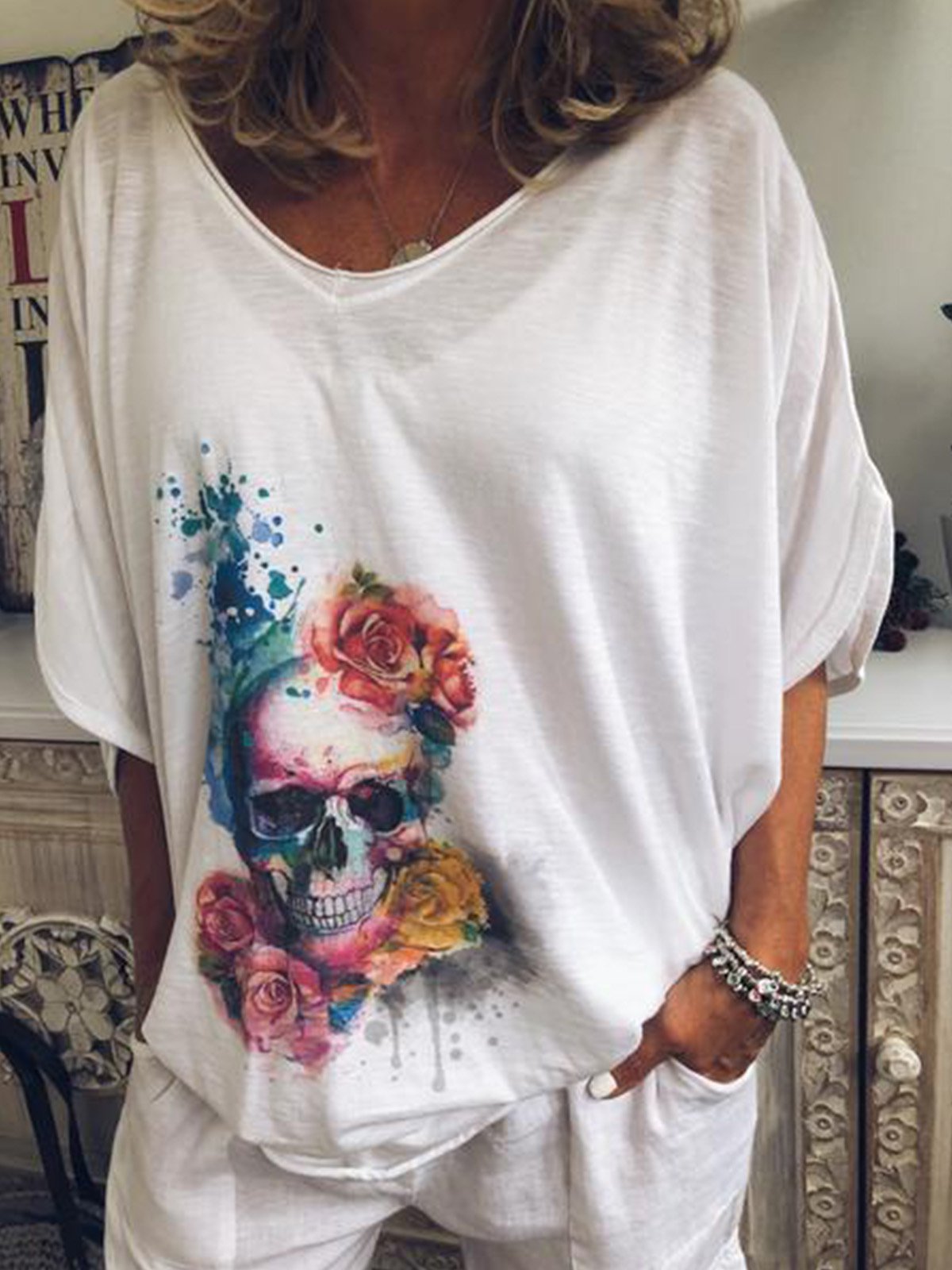 Women Casual Loose Tops Tunic T Shirt