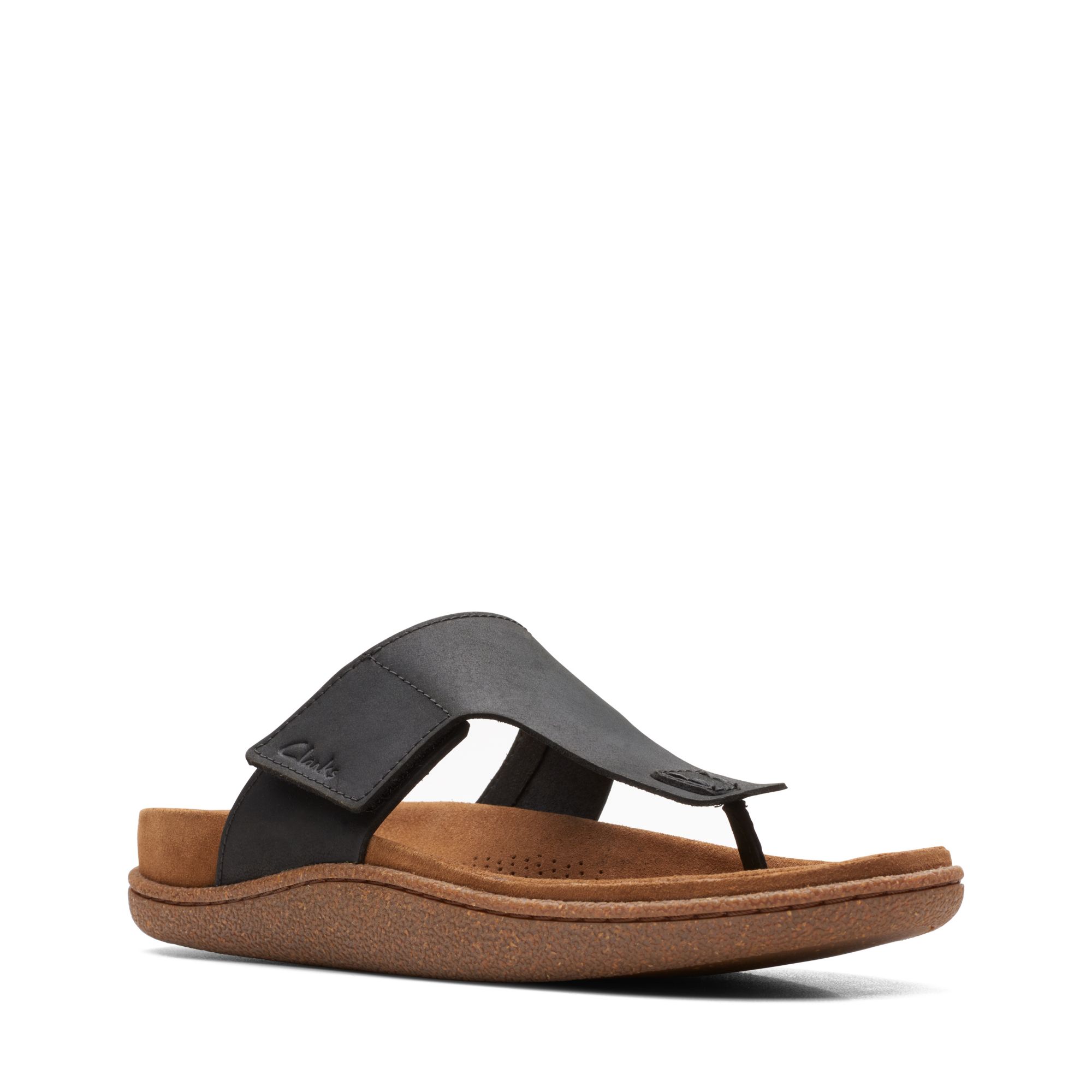 Men Sandals Pilton Post Black Leather
