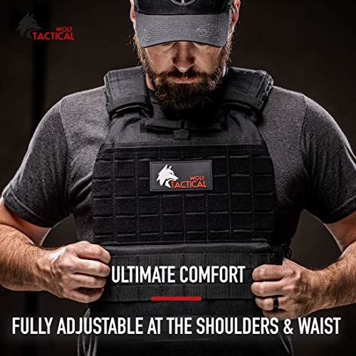 WOLF TACTICAL Adjustable Weighted Vest – WODs,- (Gray)