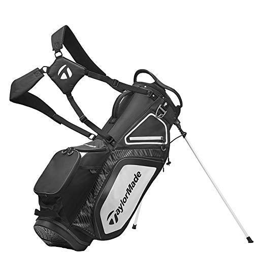 TaylorMade Stand 8.0 Bag, Black/White/Charcoal