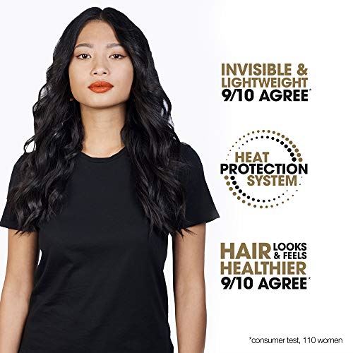 Gold Hair Straightener in Black and Heat Protect Spray, 2-pc Set