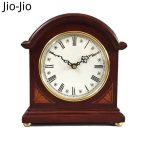 Wood Table Clock Vintage American Retro Desk Clock For Bedroom Living Room Decoration