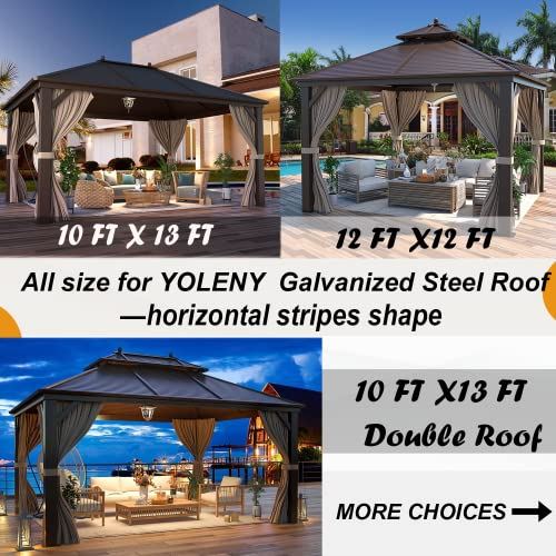 10�� X 13�� Hardtop Gazebo Galvanized Steel