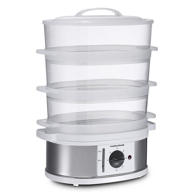 Electric Steamer Transparent Steamer Three-layer Electric Pot Steamer Cooker Warmer Food
