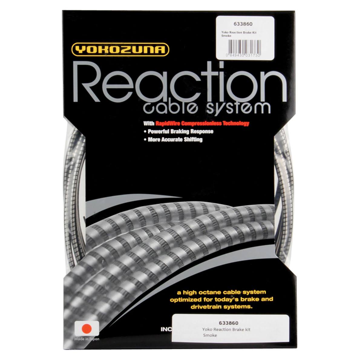 Yokozuna Reaction Brake Cable and Housing Kit, Smoke