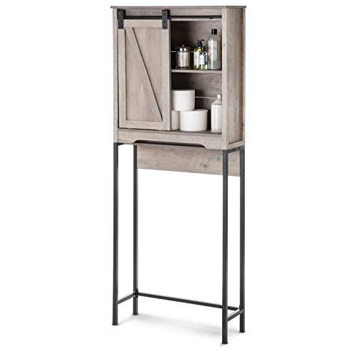 Bathroom Shelf with Sliding Barn Door