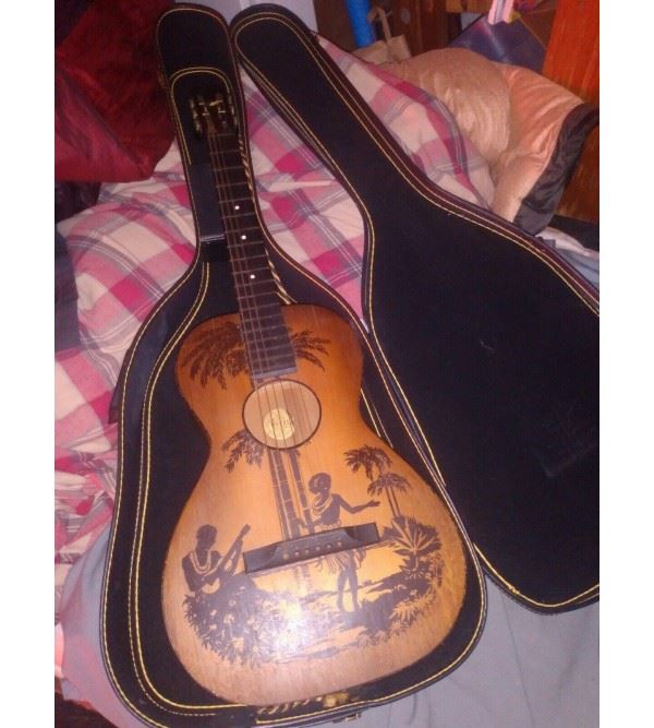 1930s Richter / WARD’S Hawaiian Stencil Acoustic Parlor Guitar parts or repair?
