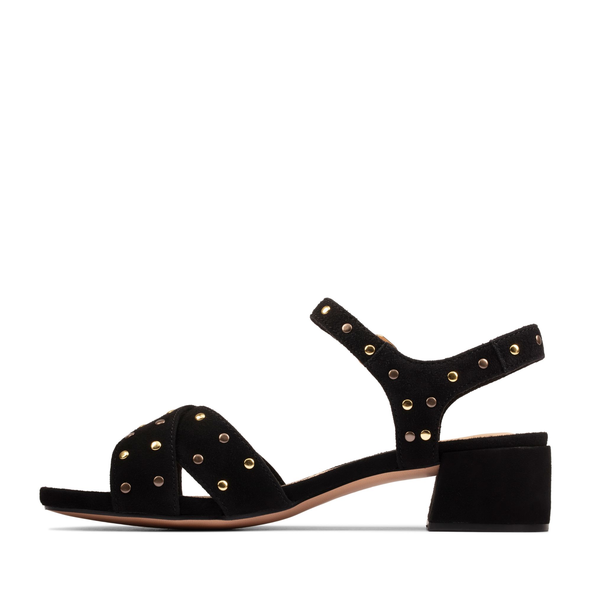 Women Sandals Sheer 35 Strap Black Sde