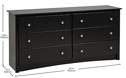 PREPAC Sonoma  Dresser with 6 Drawer