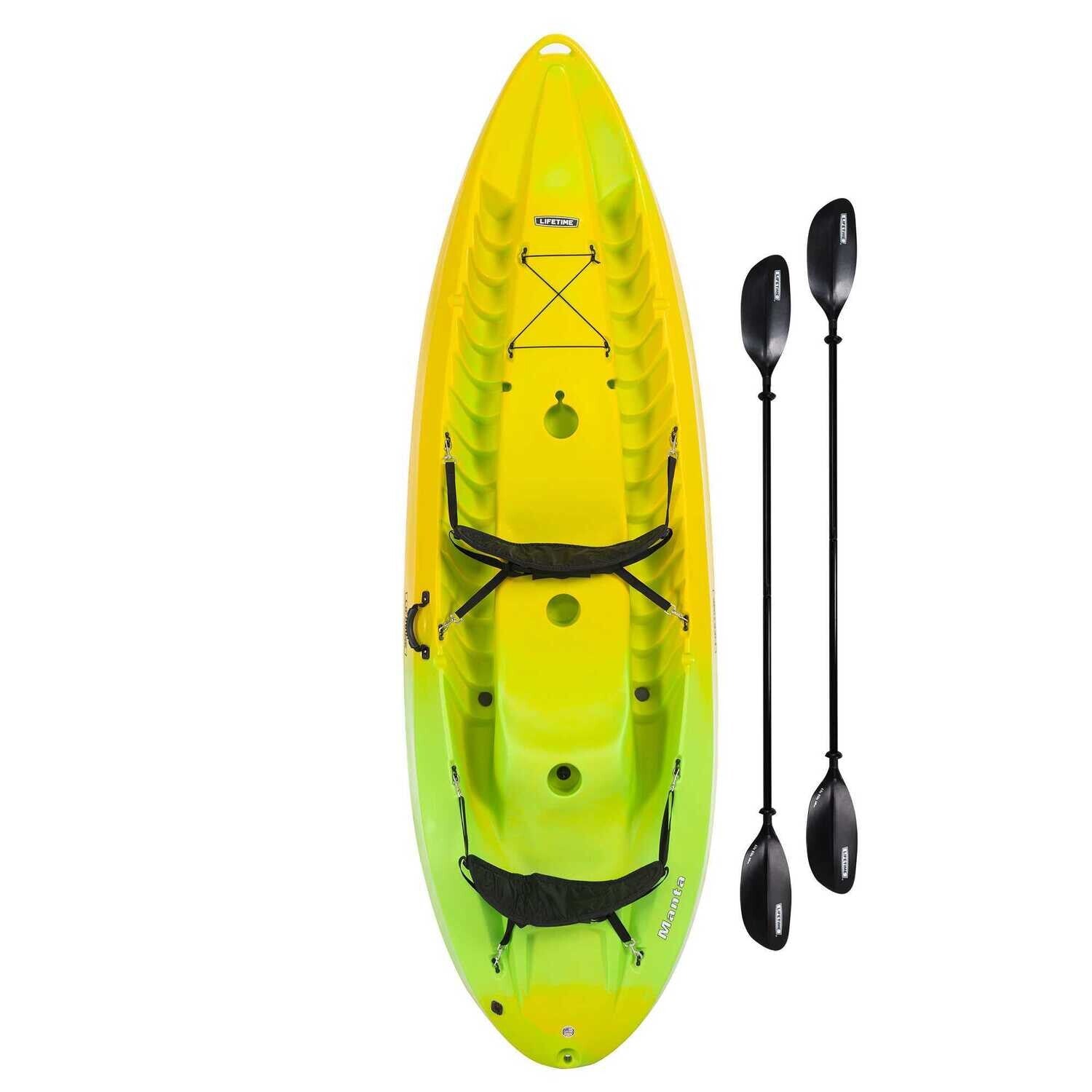 LIFETIME MANTA 100 TANDEM KAYAK (PADDLES INCLUDED)