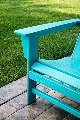 POLYWOOD AD420CR Modern Adirondack Chair, Crimson Red