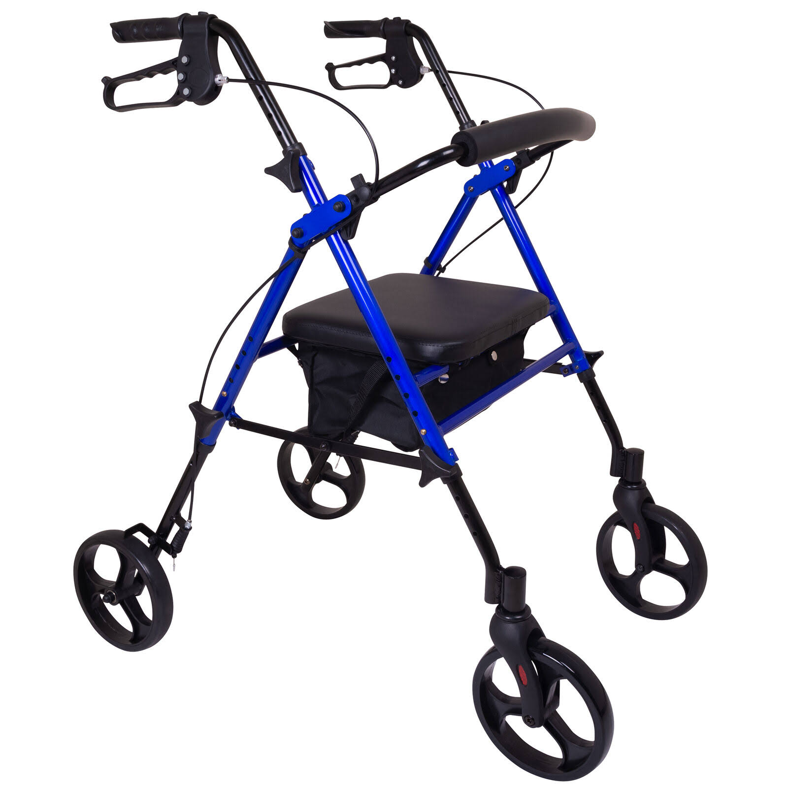ProBasics RLAA8BL ProBasics Height Adjustable Rollator with 8 in. Wheels Blue