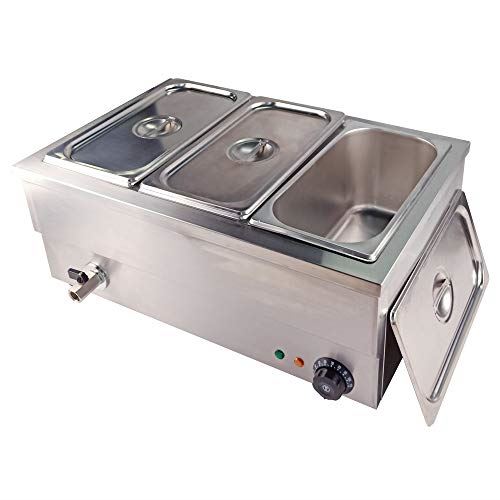 Food Warmer Buffet Warmer Steam Table Countertop Stainless Steel Electric Container