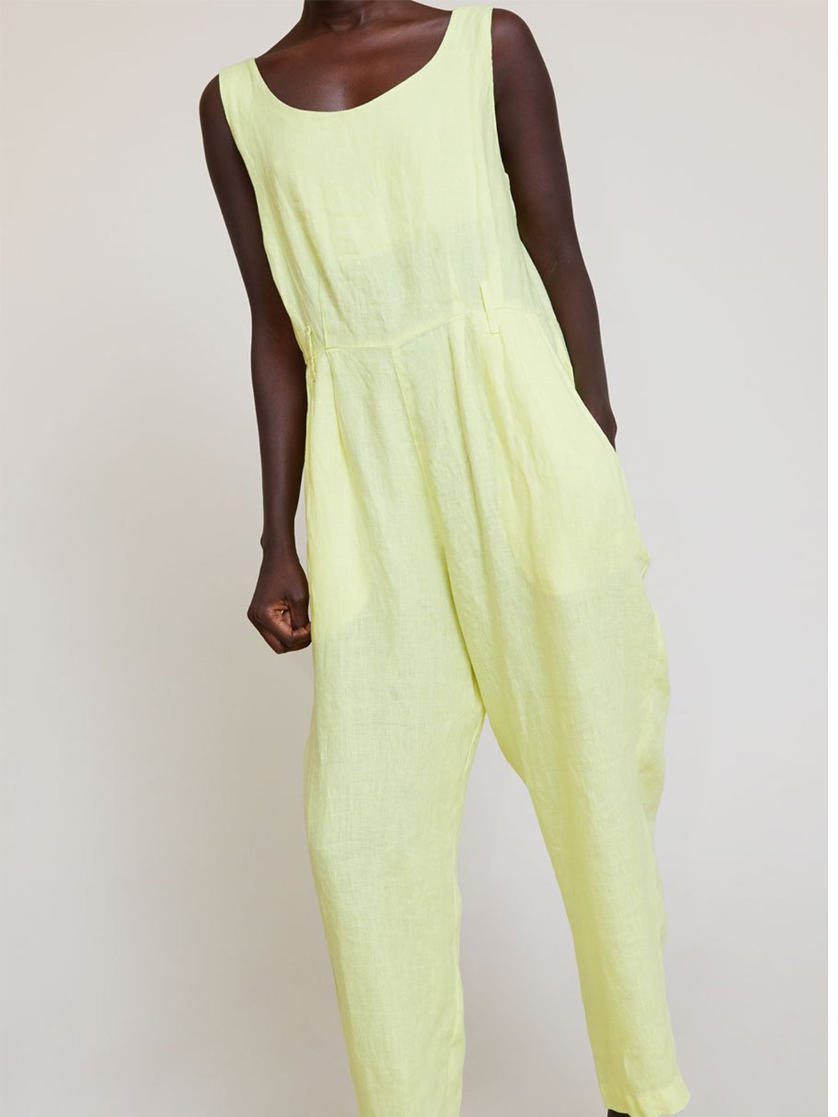 Pockets Boho Sleeveless Pants