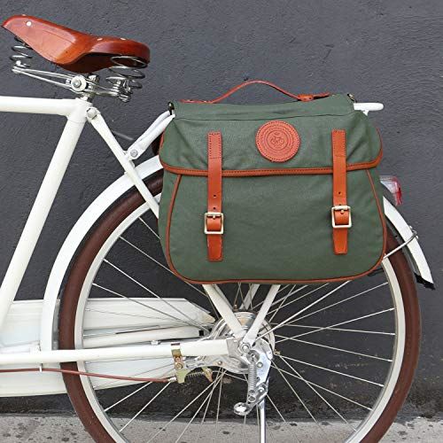 Waterproof Canvas Bicycle Bike Rear Seat Carrier Bag Cycling