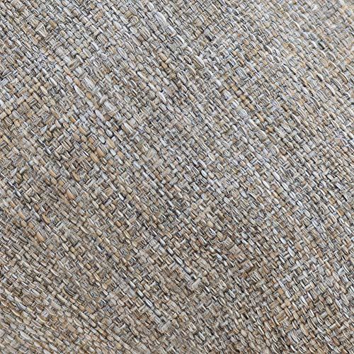 Walker Edison Estrella Modern 2 Piece Rattan Scoop Chair Set, Set of 2, Natural