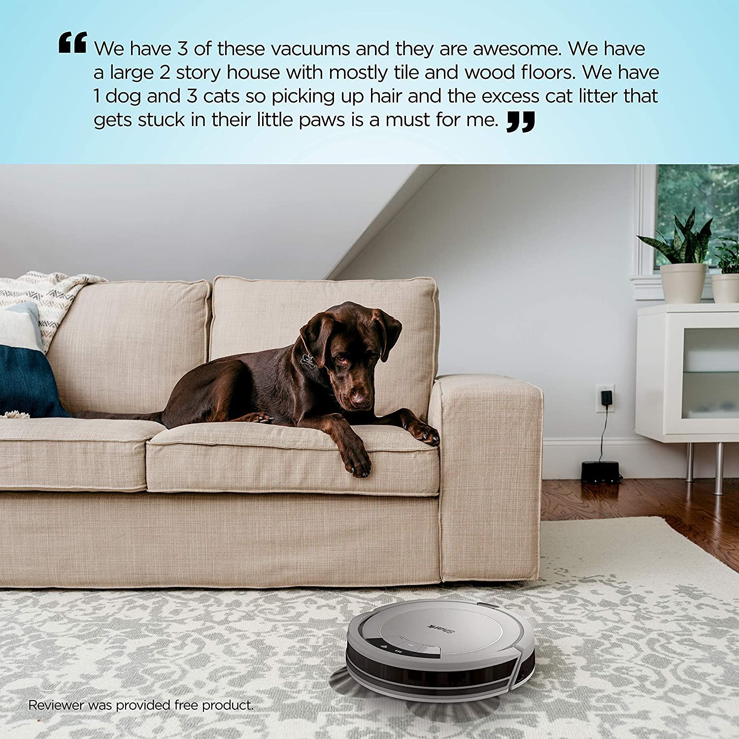 Robot Vacuum AV753, Wi Fi Connected/White