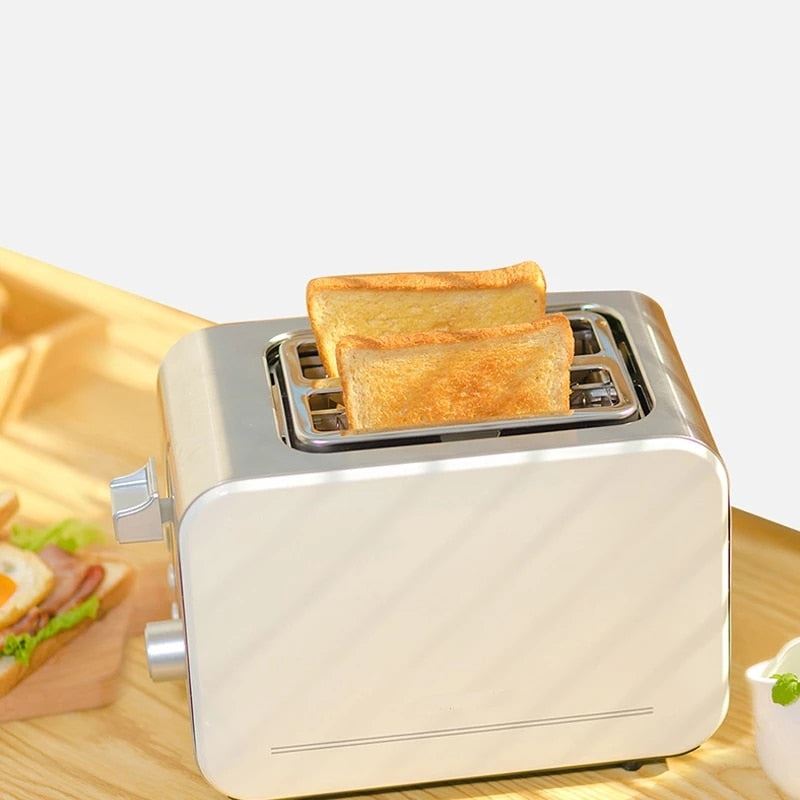 750w Automatic Fast heating bread toaster 2 Slices Stainless steel toaster