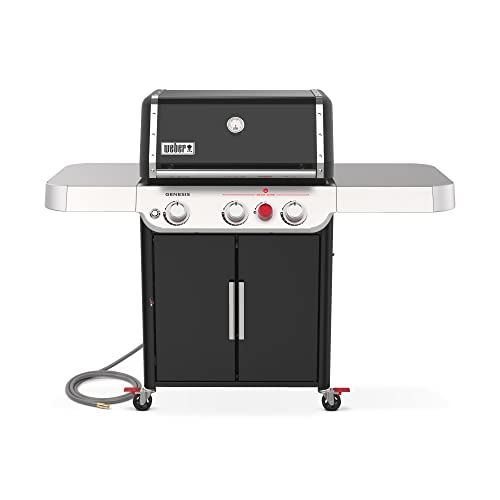 Weber 37310001 Genesis E-325S NG BLK Gas Grill, Black