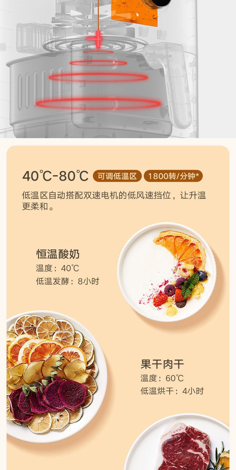 Xiaomi Mijia 1500W intelligent air fryer 3.5L household multifunctional French fries machine oven large capacity automatic