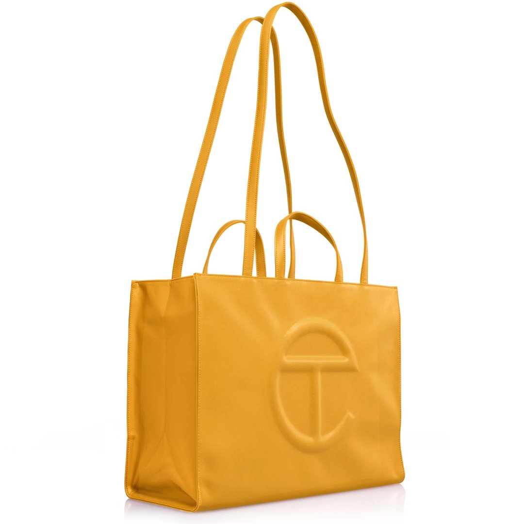 Large Mustard Shopping Bag