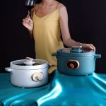 3L Electric Multicooker Mini Cooking Pot Skillet Frying Boiling Stewing Pot Hot Pot Noodles Breakfast Maker