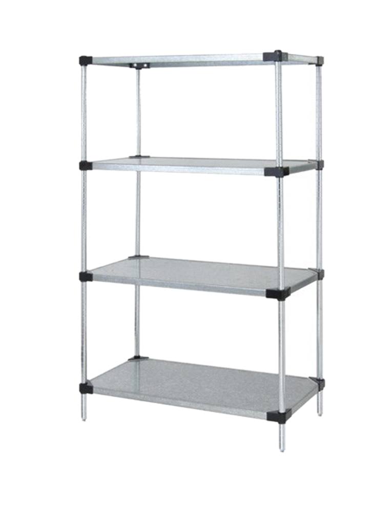 Quantum Storage Systems, 21 inch x 60 inch x 54 inch Galvanized Steel 4-Shelf Unit - WR54-2160SG