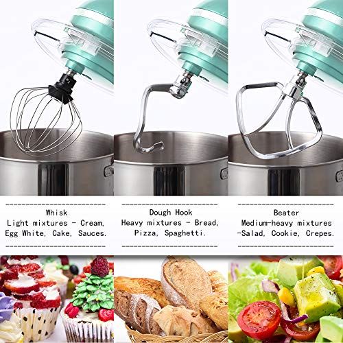 Stand Mixer,6.5-QT 660W 6-Speed Tilt-Head Food Mixer