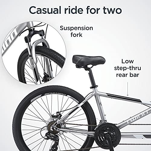 Double Seater, Steel Low Step Frame, 7-Speed, 650c Urban Tires